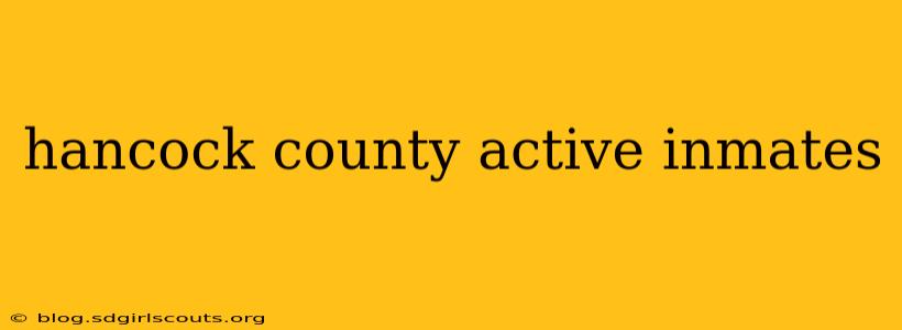 hancock county active inmates