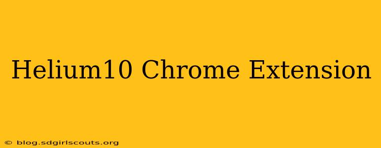 Helium10 Chrome Extension