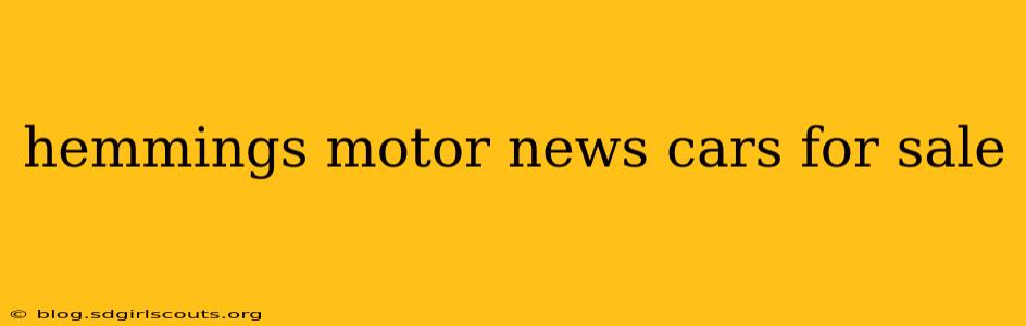 hemmings motor news cars for sale