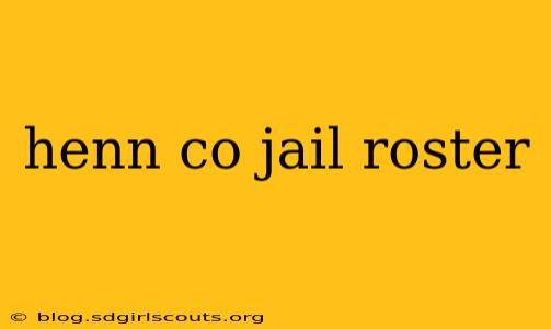 henn co jail roster