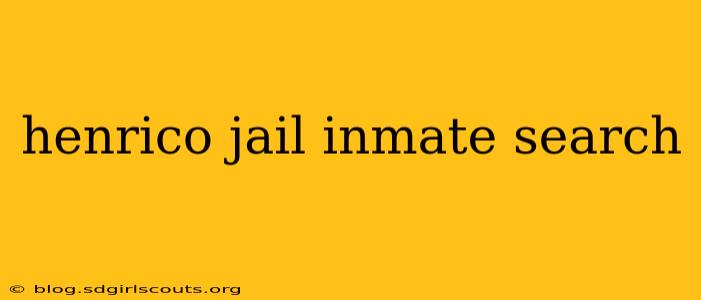 henrico jail inmate search