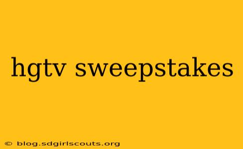 hgtv sweepstakes
