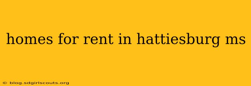 homes for rent in hattiesburg ms