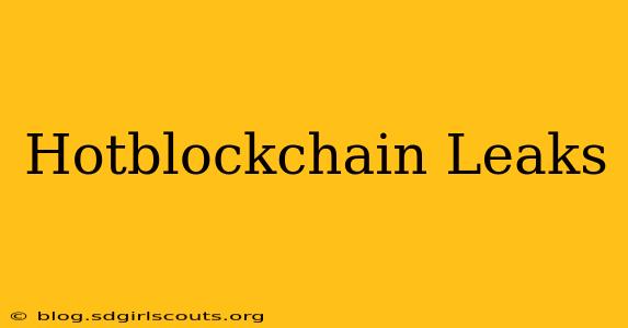 Hotblockchain Leaks