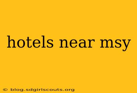 hotels near msy