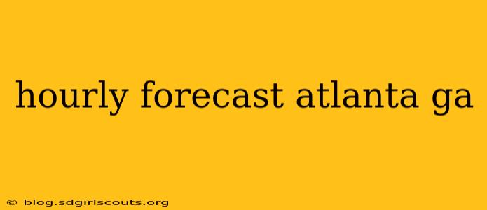 hourly forecast atlanta ga