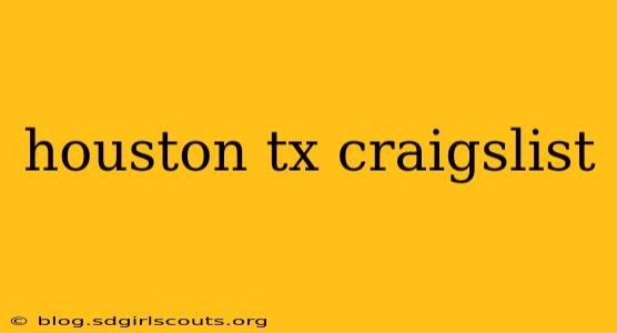houston tx craigslist