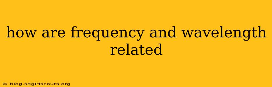 how are frequency and wavelength related