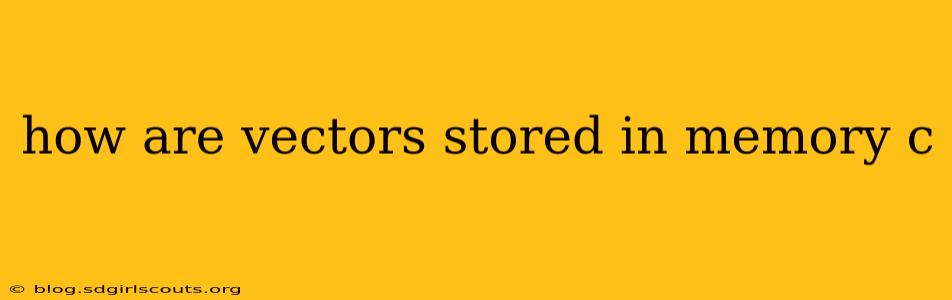 how are vectors stored in memory c