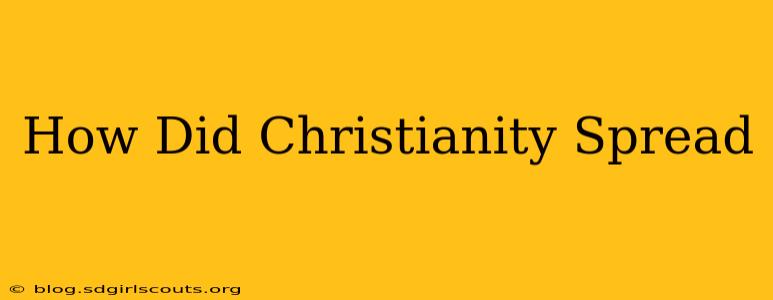 How Did Christianity Spread