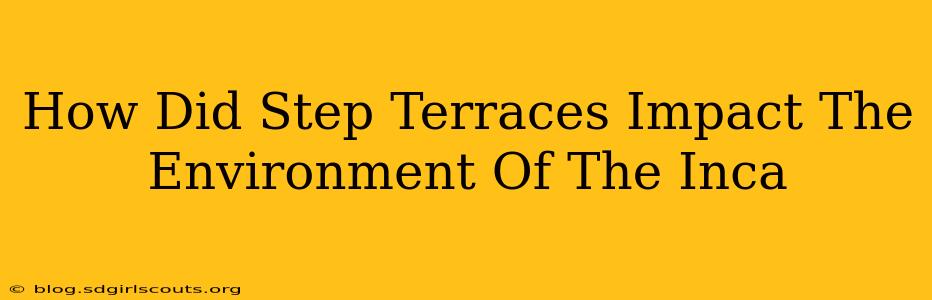 How Did Step Terraces Impact The Environment Of The Inca