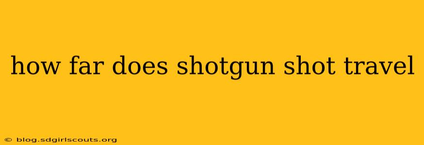 how far does shotgun shot travel