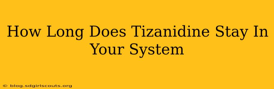 How Long Does Tizanidine Stay In Your System