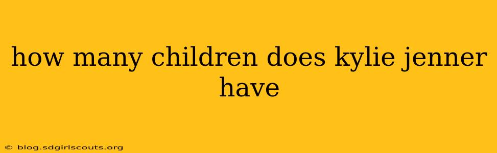 how many children does kylie jenner have