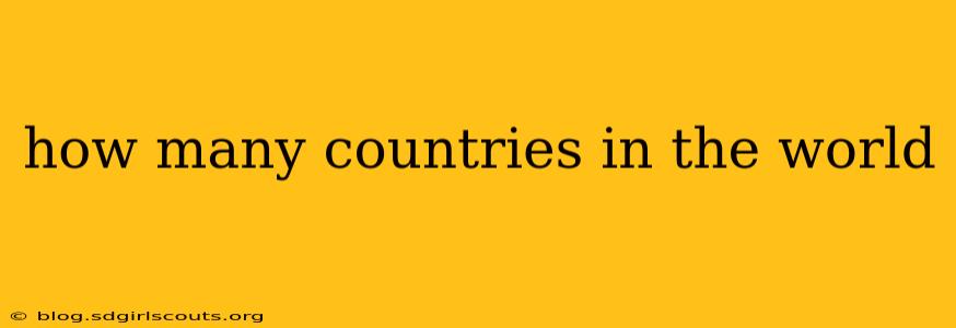 how many countries in the world