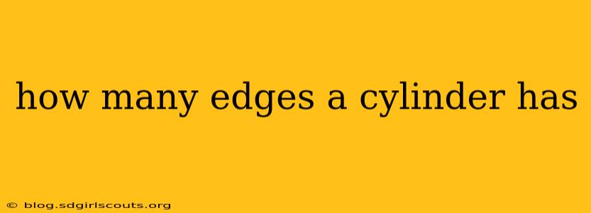 how many edges a cylinder has