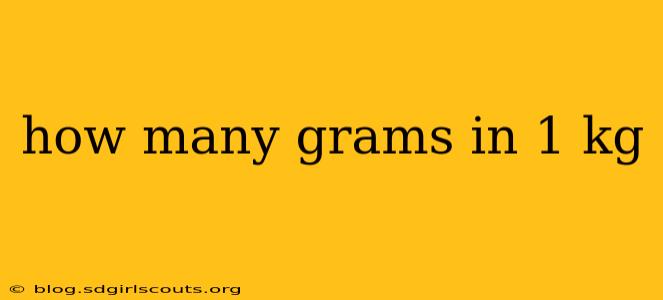 how many grams in 1 kg