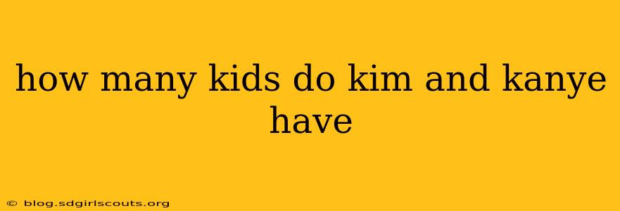 how many kids do kim and kanye have