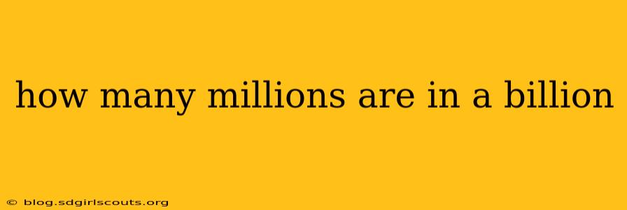 how many millions are in a billion