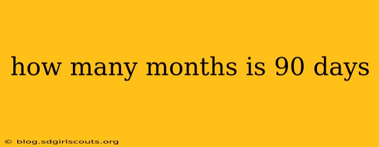 how many months is 90 days