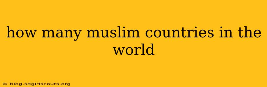 how many muslim countries in the world