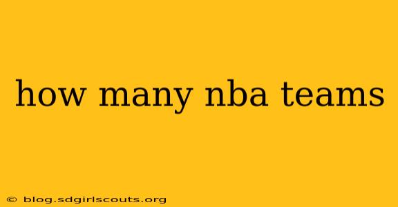 how many nba teams