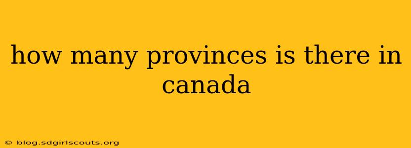 how many provinces is there in canada