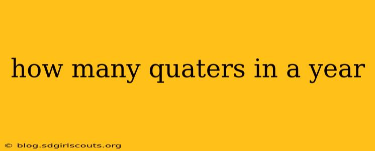 how many quaters in a year
