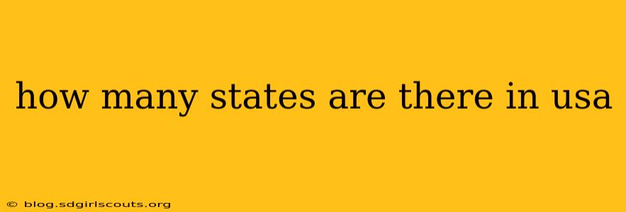 how many states are there in usa
