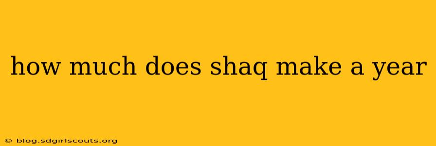 how much does shaq make a year