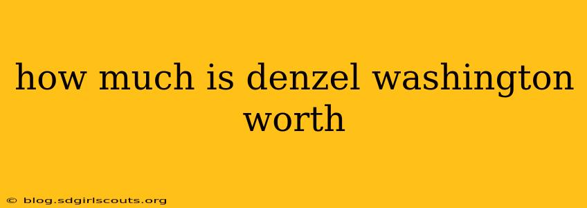 how much is denzel washington worth