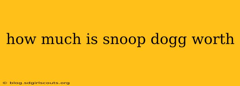 how much is snoop dogg worth