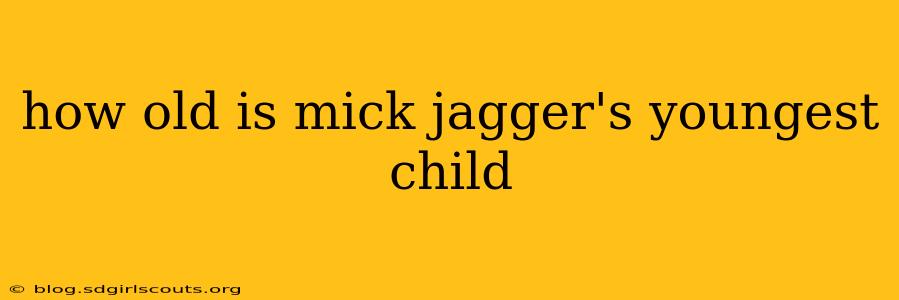 how old is mick jagger's youngest child