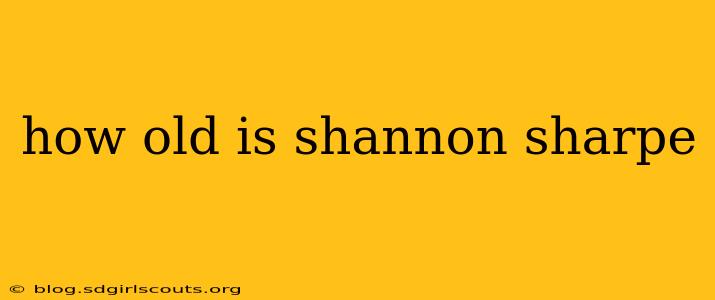 how old is shannon sharpe