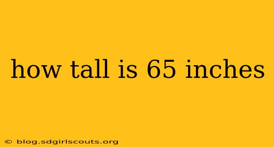 how tall is 65 inches