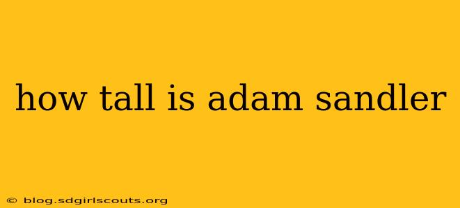 how tall is adam sandler