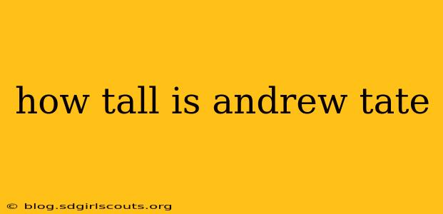 how tall is andrew tate