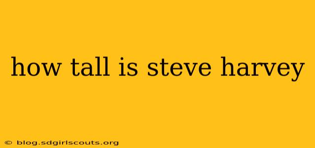 how tall is steve harvey