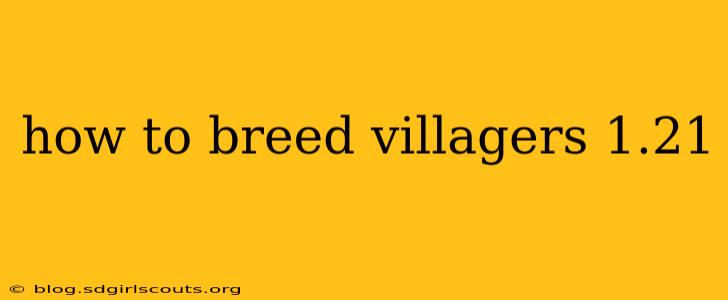 how to breed villagers 1.21