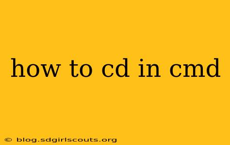 how to cd in cmd