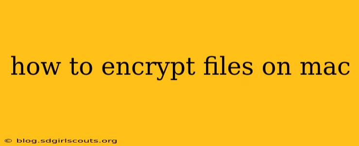 how to encrypt files on mac