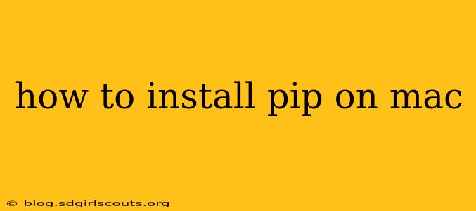 how to install pip on mac