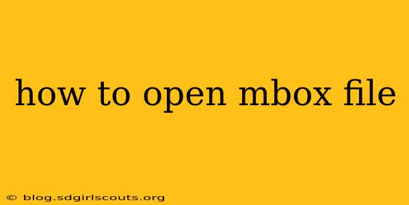 how to open mbox file