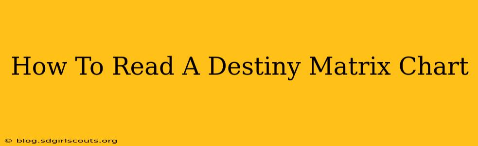 How To Read A Destiny Matrix Chart