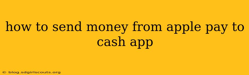how to send money from apple pay to cash app