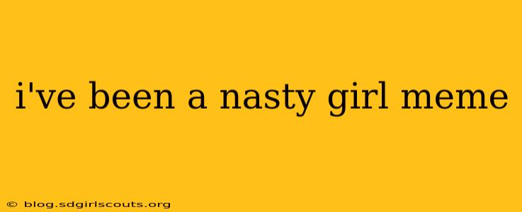 i've been a nasty girl meme