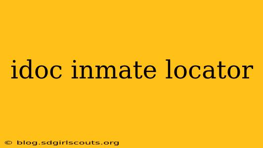 idoc inmate locator