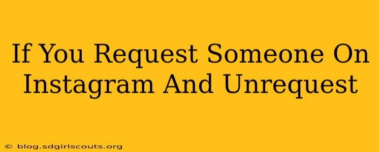 If You Request Someone On Instagram And Unrequest