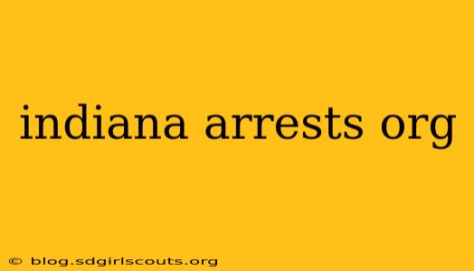 indiana arrests org