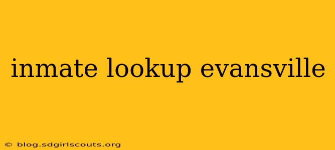 inmate lookup evansville